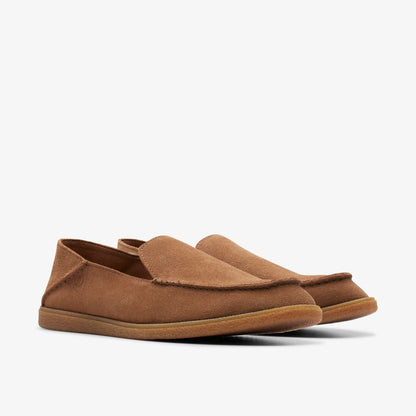 Men Clark Bay Step Loafer Cola Suede