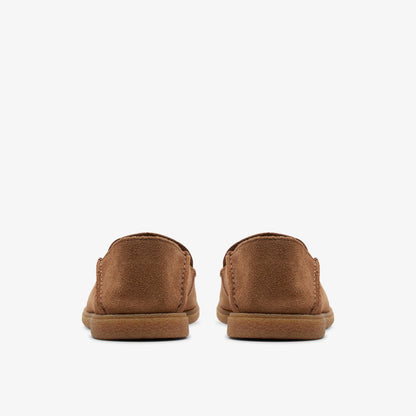 Men Clark Bay Step Loafer Cola Suede
