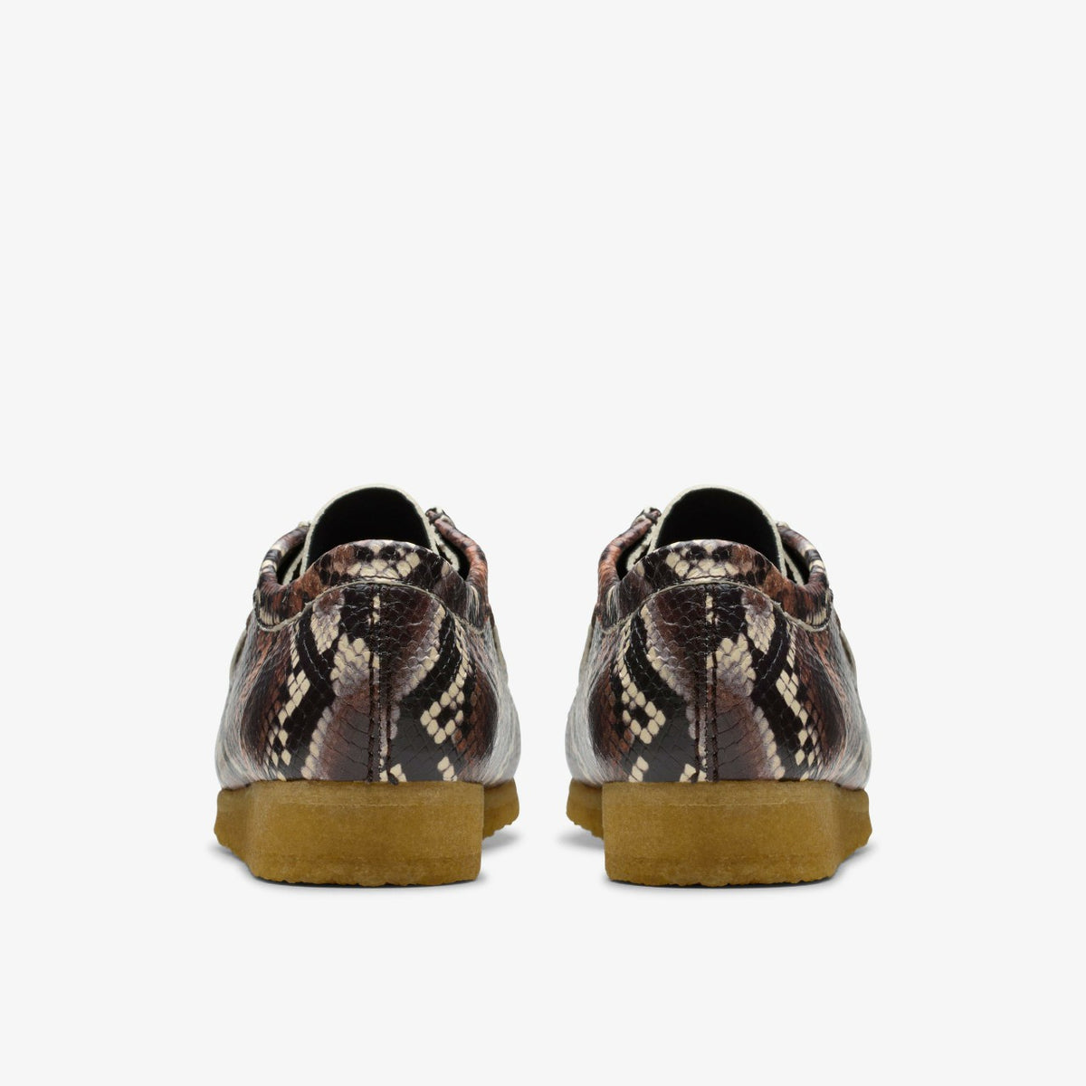 Men Wallabee Brown Snake Print