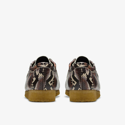 Men Wallabee Brown Snake Print