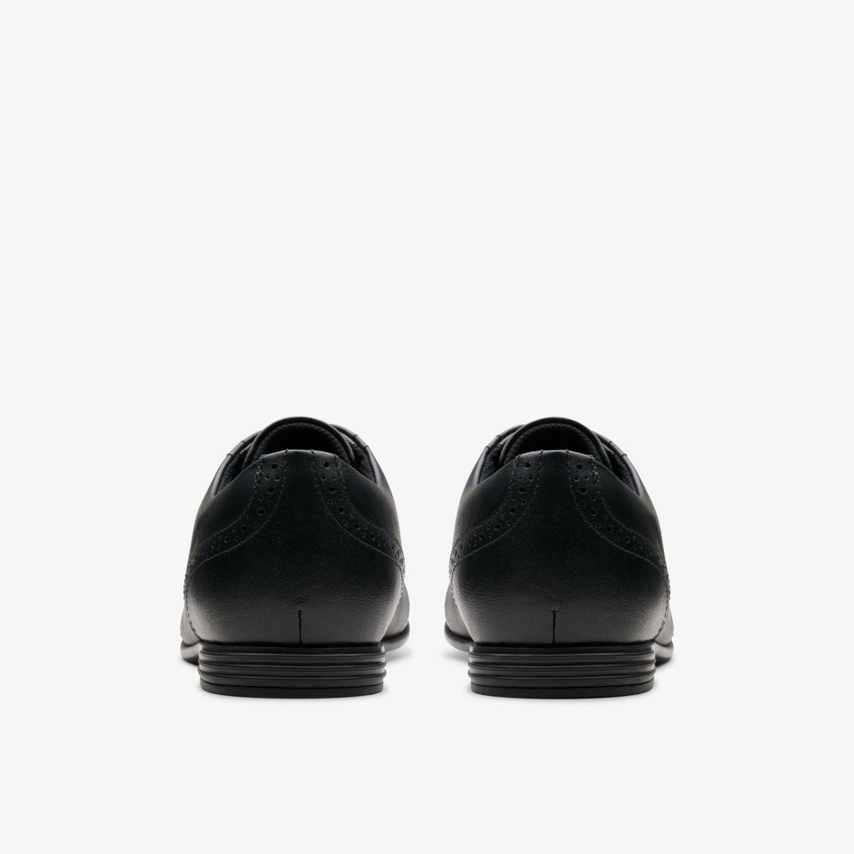 Kids Finja Brogue Youth Black Leather