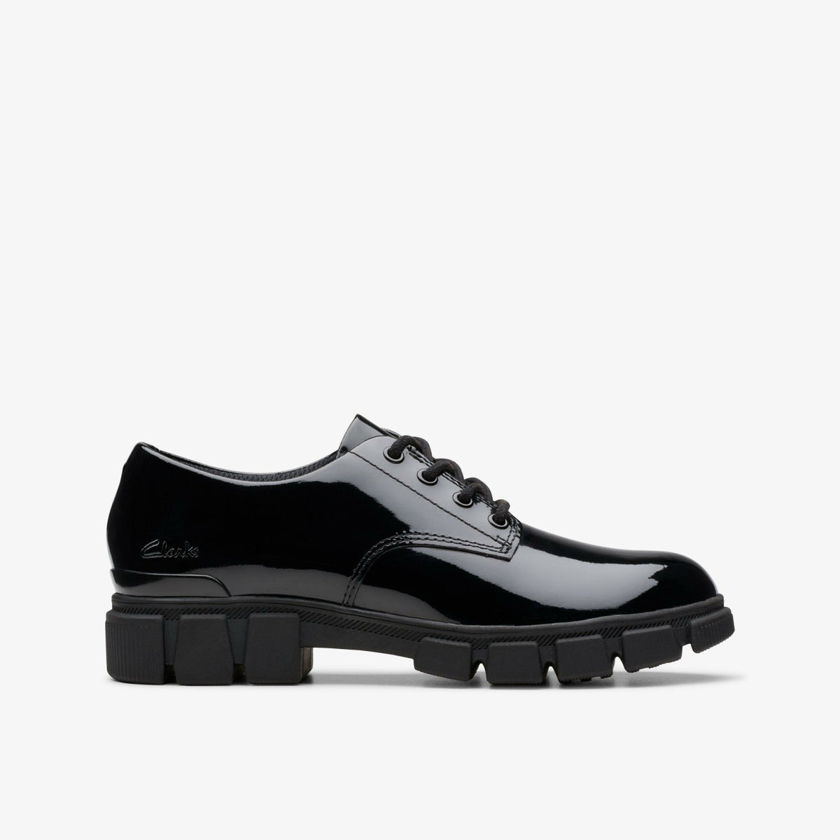 Kids Evyn Lace Kid Black Patent