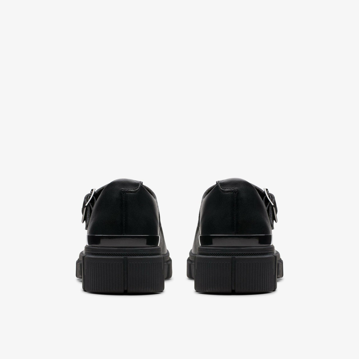 Kids Evyn Bar Youth Black Leather