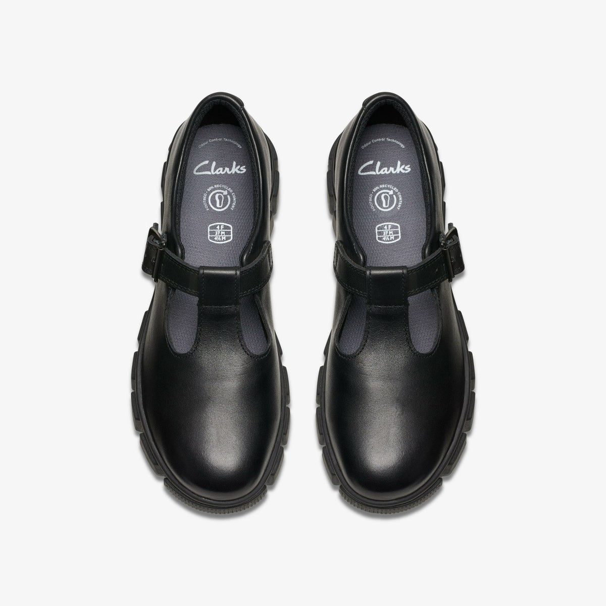 Kids Evyn Bar Youth Black Leather