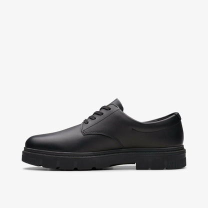 Kids Lorcam Loop Youth Black Leather