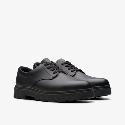 Kids Lorcam Loop Youth Black Leather
