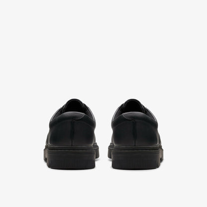 Kids Lorcam Loop Youth Black Leather
