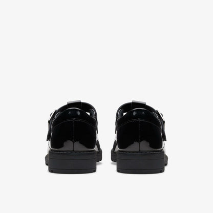 Kids Loxham Bar Youth Black Patent