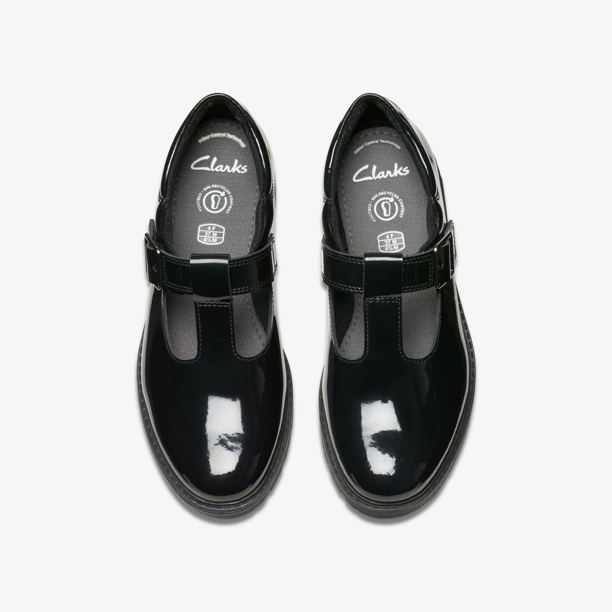 Kids Loxham Bar Youth Black Patent