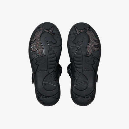 Kids Relda Gem Kid Black Leather
