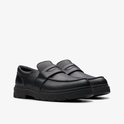 Kids Lorcam Craft Youth Black Leather