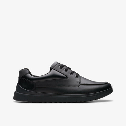 Kids Keelan Flare Youth Black Leather
