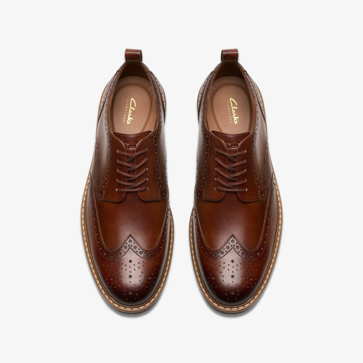 Men Aldwin Limit Brogue Mid Tan Leather