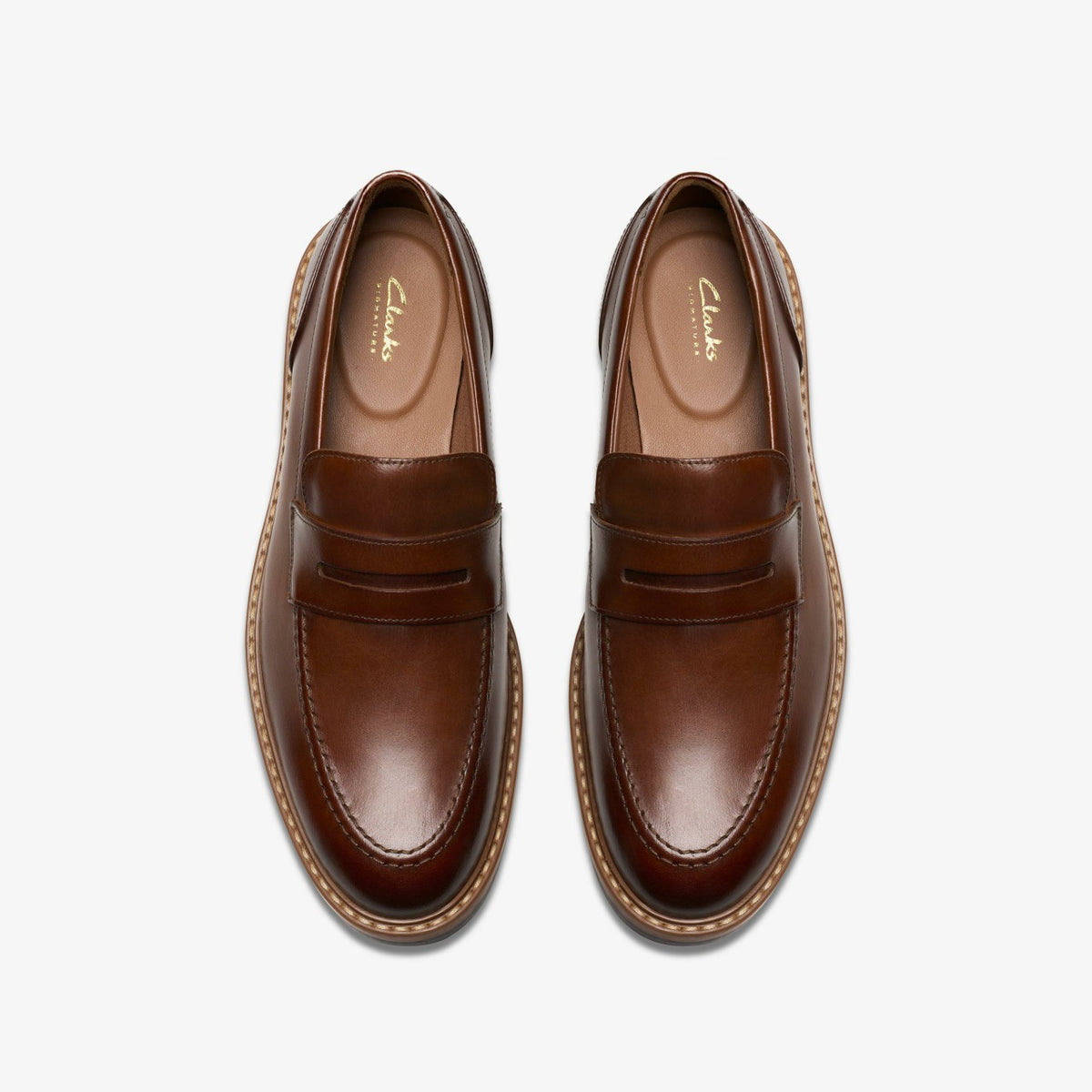 Men Aldwin Step Loafer Mid Tan Leather