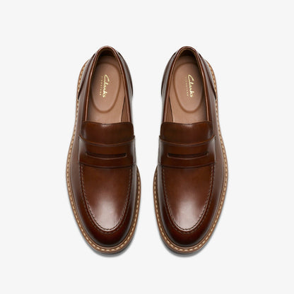 Men Aldwin Step Loafer Mid Tan Leather