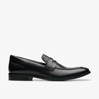 Men Brandon Step Loafer Black Leather