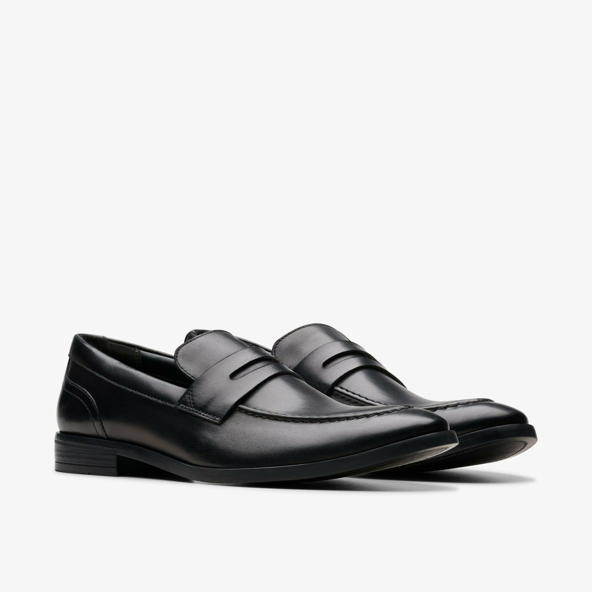 Men Brandon Step Loafer Black Leather