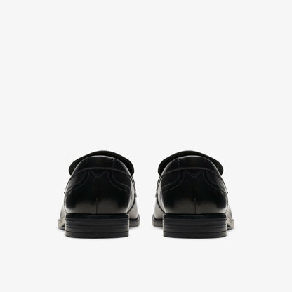 Men Brandon Step Loafer Black Leather