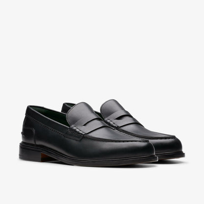 Men Craft James Lo Loafer Black Leather