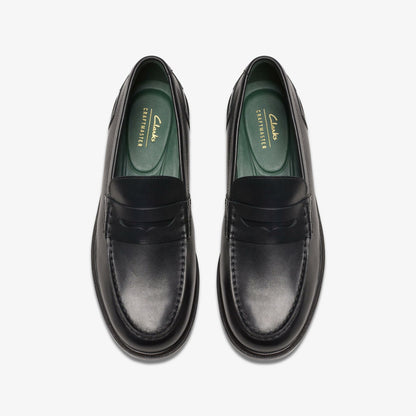 Men Craft James Lo Loafer Black Leather