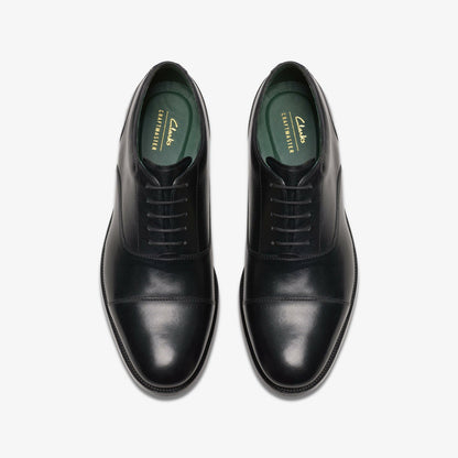 Men Craft James Cap Black Leather
