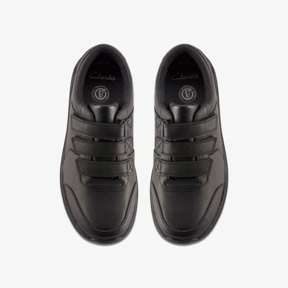 Kids Daze Step 2 Youth Black Leather