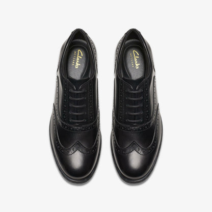 Women Havisham Oak Black Leather