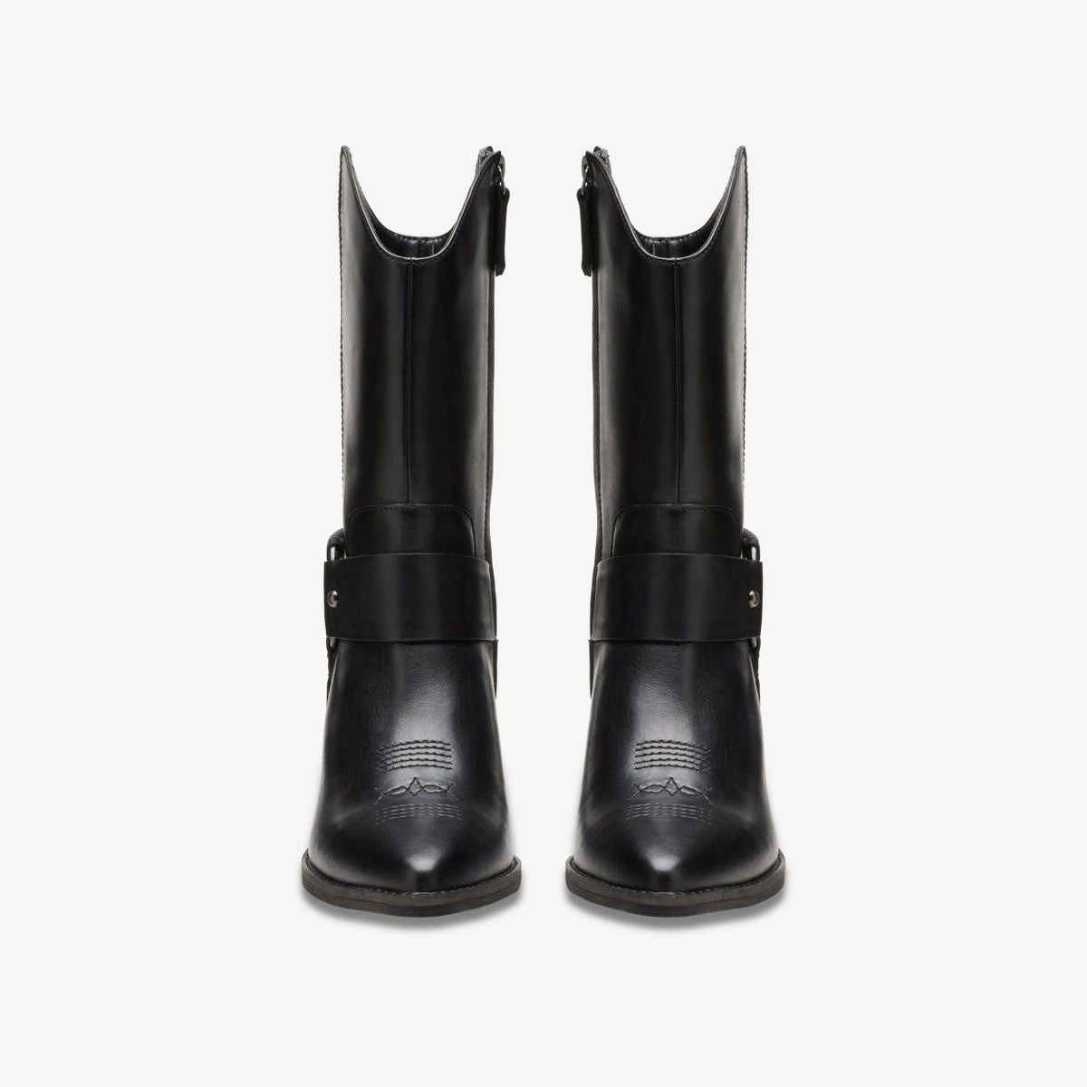 Women Morzine Rise Black Leather
