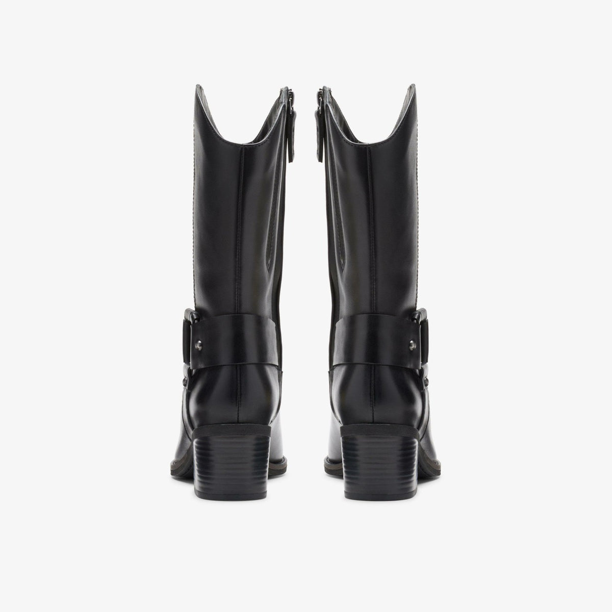 Women Morzine Rise Black Leather