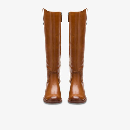 Women Chamberly Up Mid Tan Leather