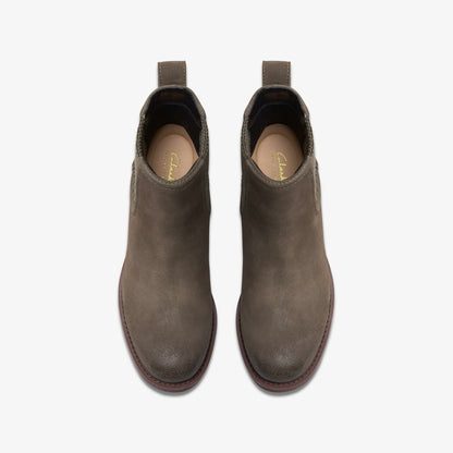 Women Chamberly Top Mole Grey Suede