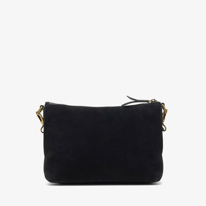 Women Willow Cross Black Suede