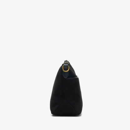 Women Willow Cross Black Suede