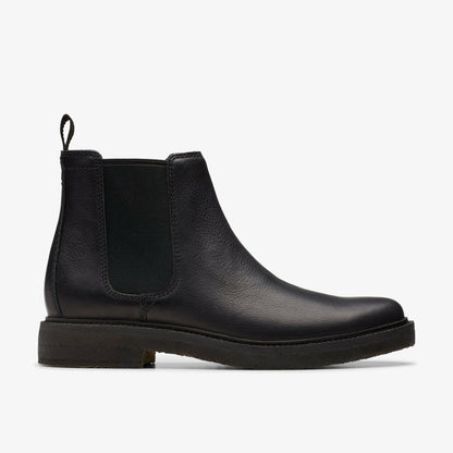 Men Clarkdale Easy Chelsea Boot Black Leather