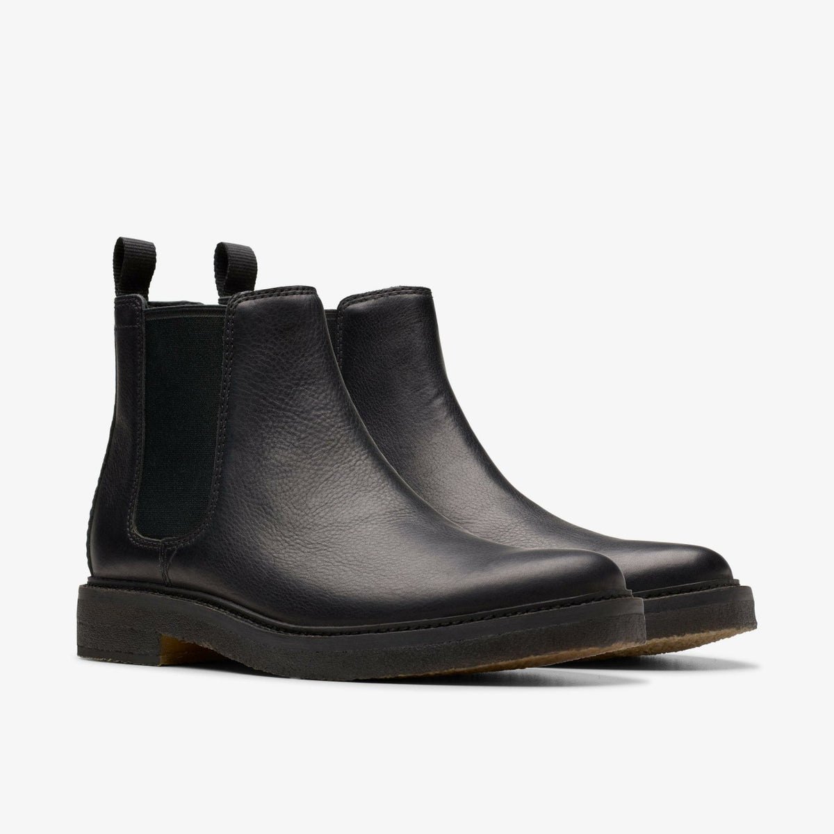 Men Clarkdale Easy Chelsea Boot Black Leather