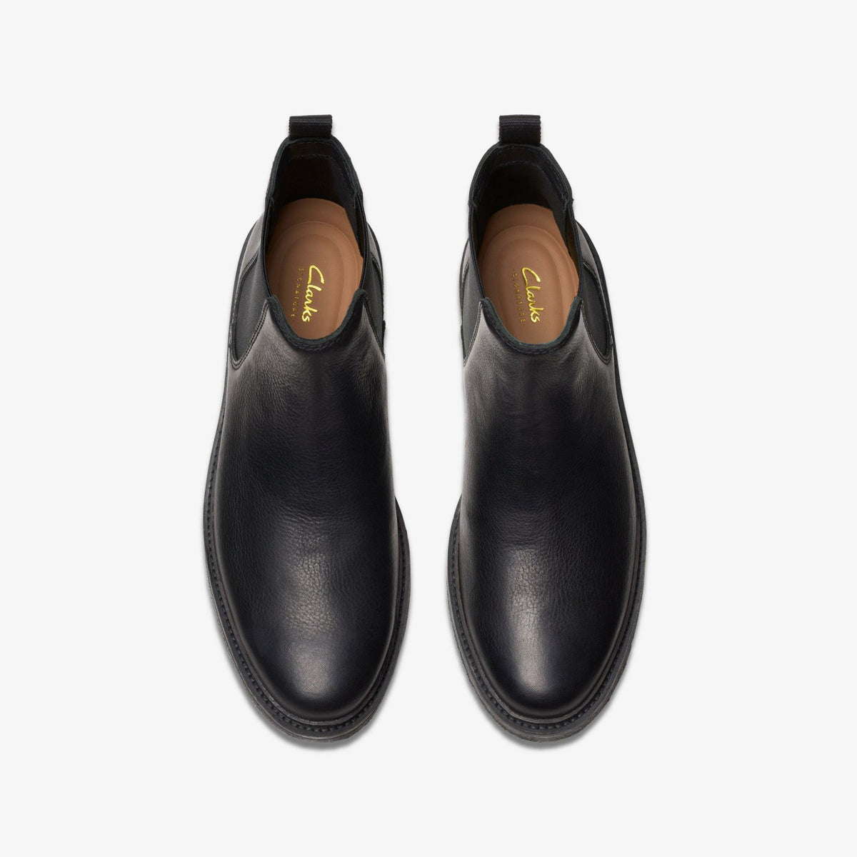 Men Clarkdale Easy Chelsea Boot Black Leather