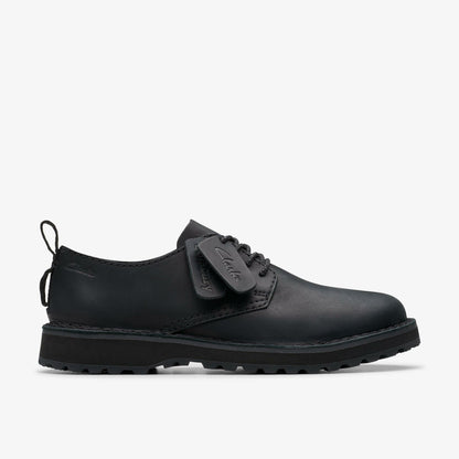 Men Solsbury Lace Black Leather