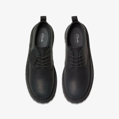 Men Solsbury Lace Black Leather