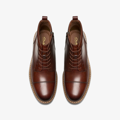 Men Aldwin Cap Mid Tan Leather