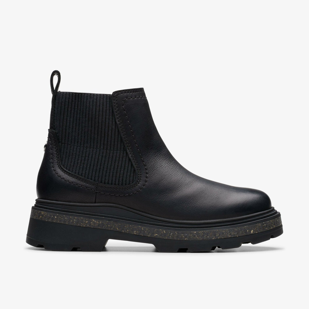 Women Hencroft Step Waterproof Black Leather
