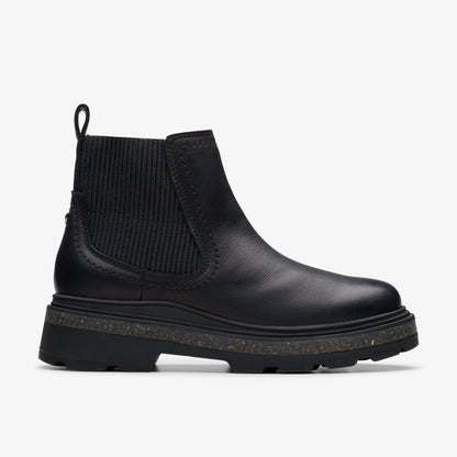 Women Hencroft Step Waterproof Black Leather