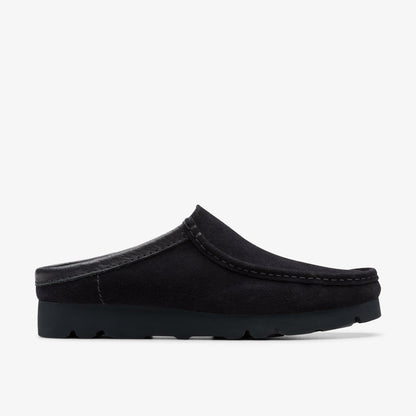 Men Wallabee Slip Black Suede