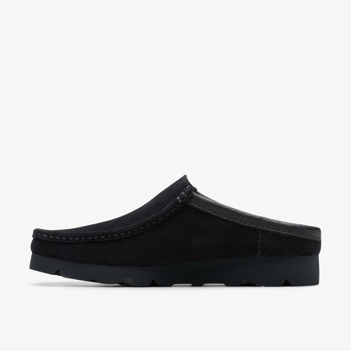 Men Wallabee Slip Black Suede