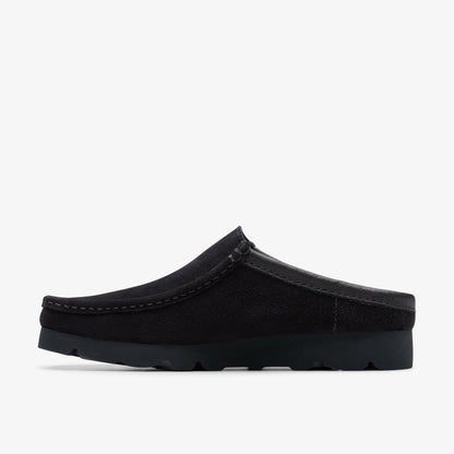 Men Wallabee Slip Black Suede