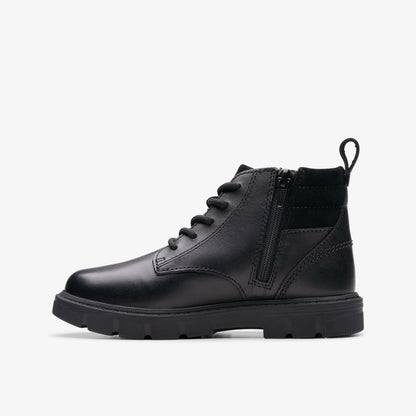 Kids Lorcam Trail Kid Black Leather
