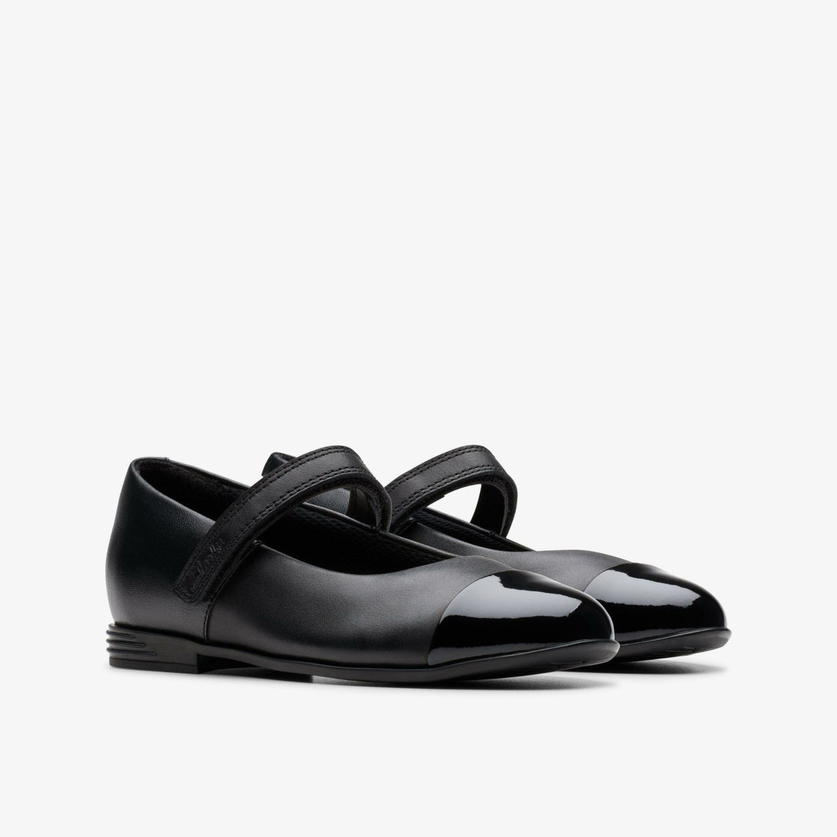 Kids Finja Gem Older Black Leather