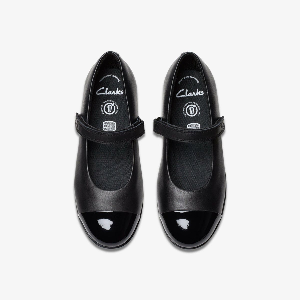 Kids Finja Gem Older Black Leather