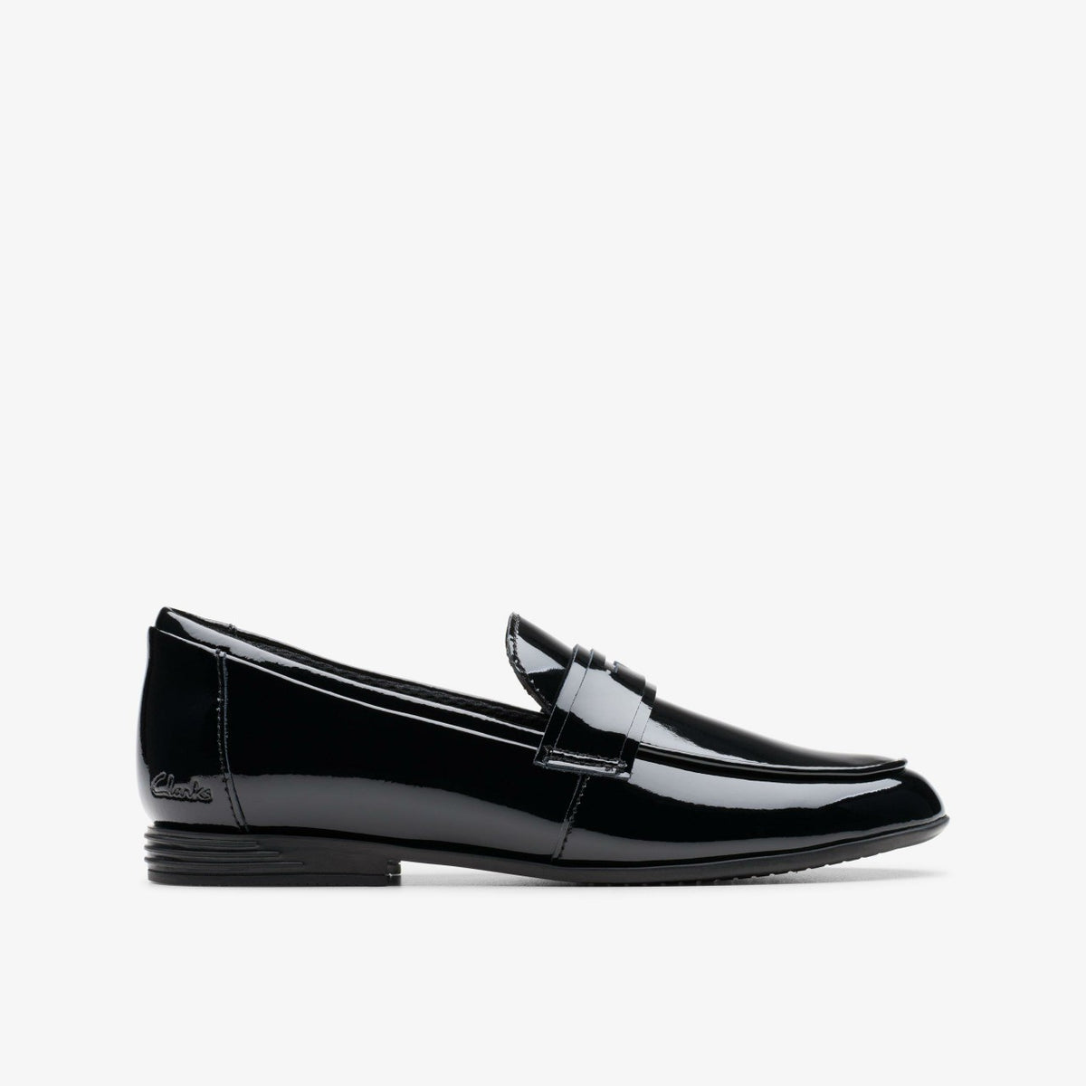Kids Finja Bright Older Black Patent