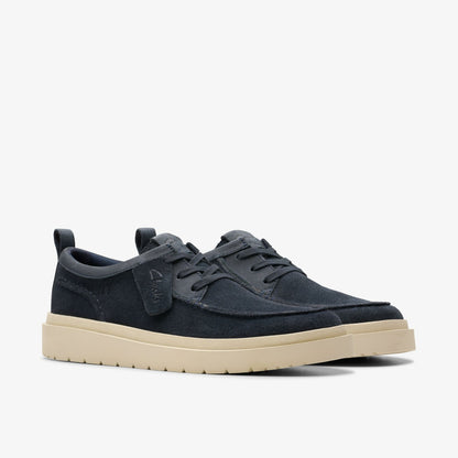 Men Polden Moc Navy Suede