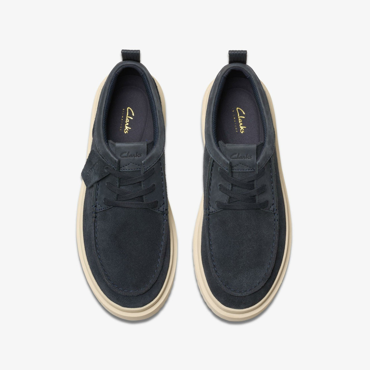 Men Polden Moc Navy Suede
